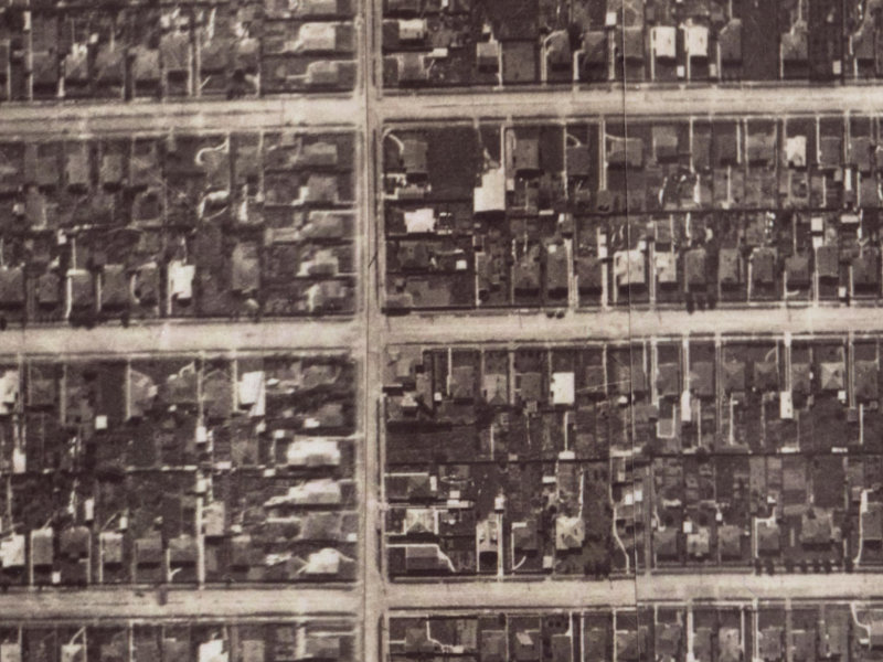 83B Malcolm Avenue from the air, 1925-1929