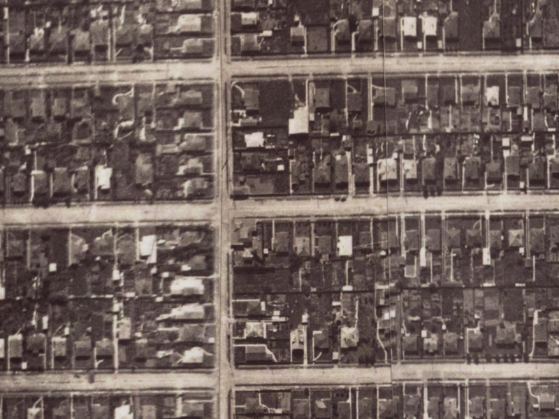 83-85 Malcolm Avenue from the air, 1925-1929