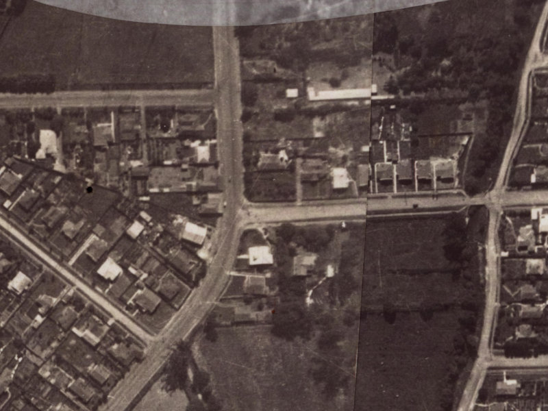 30A Malcolm Avenue from the air, 1925-1929