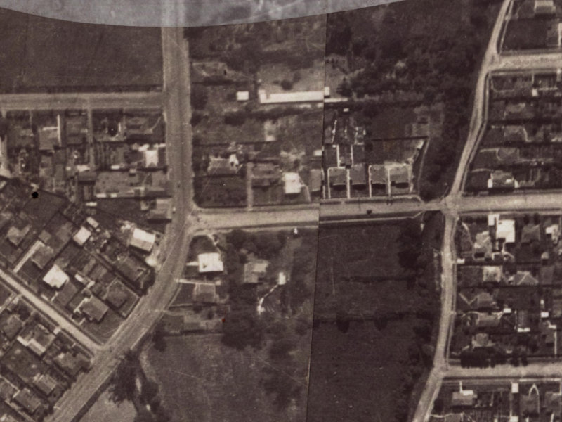 3 Malcolm Avenue from the air, 1925-1929