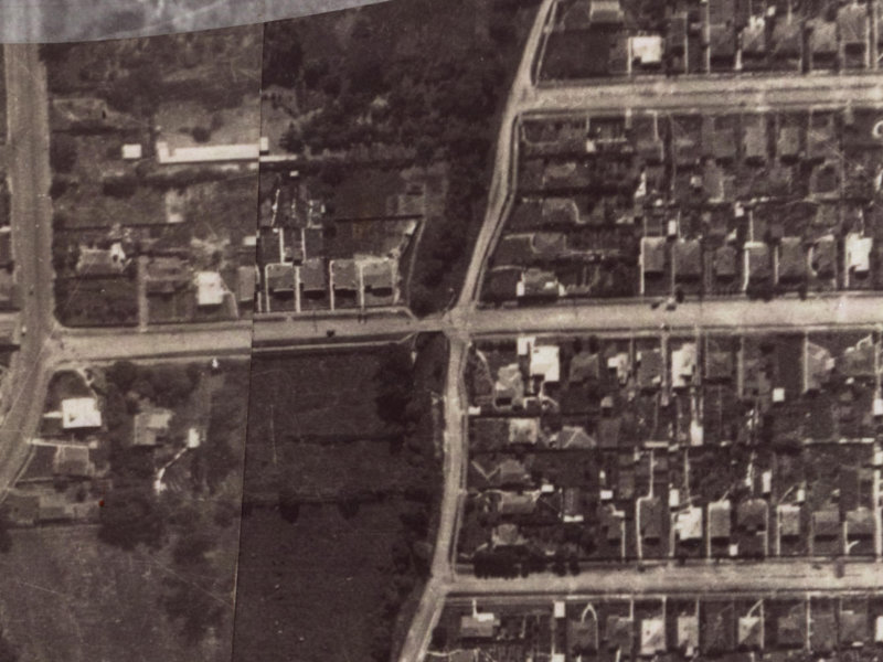 25 Malcolm Avenue from the air, 1925-1929