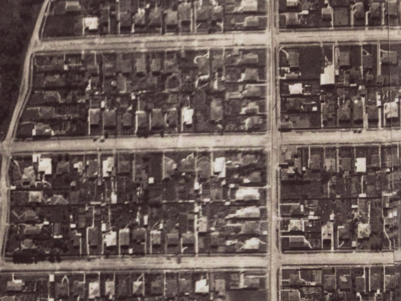 60 Malcolm Avenue from the air, 1925-1929