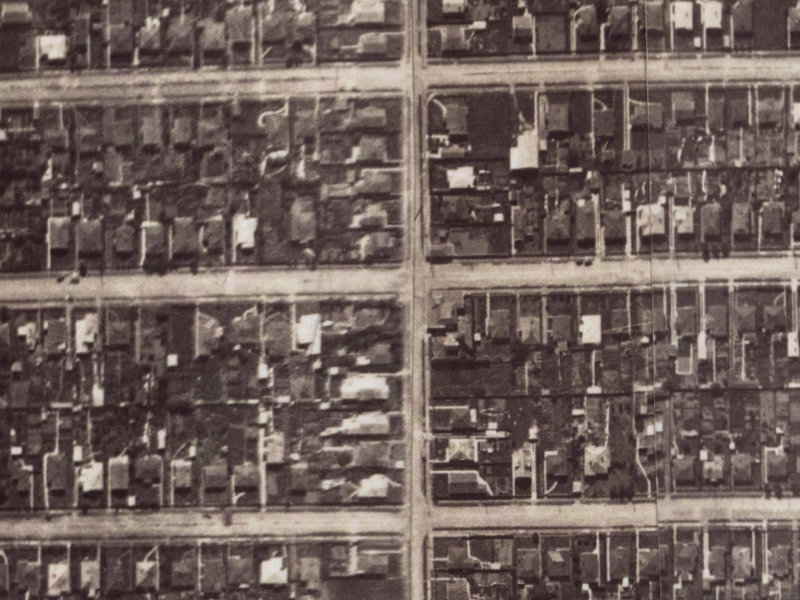 74 Malcolm Avenue from the air, 1925-1929