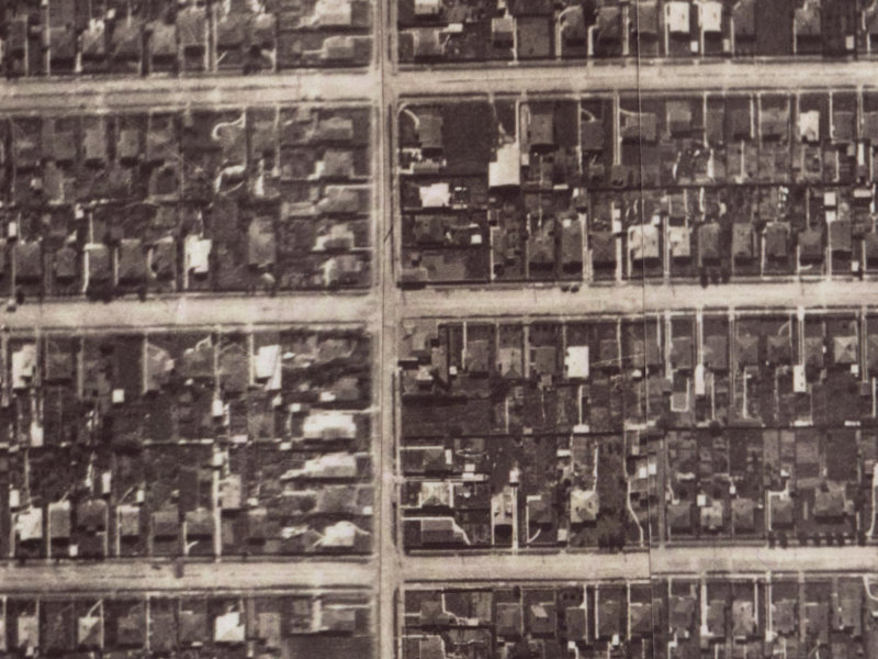 76 Malcolm Avenue from the air, 1925-1929