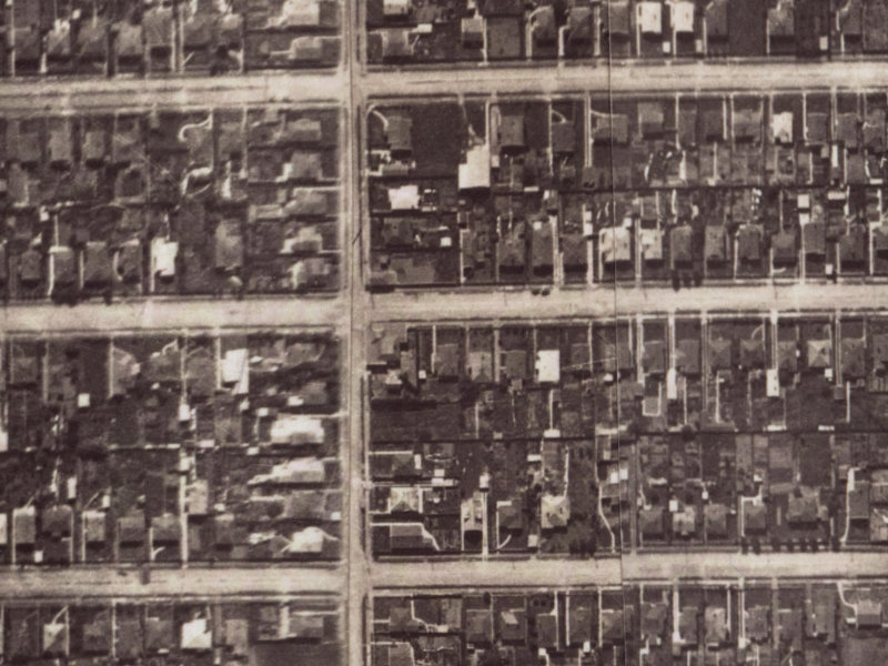 80 Malcolm Avenue from the air, 1925-1929