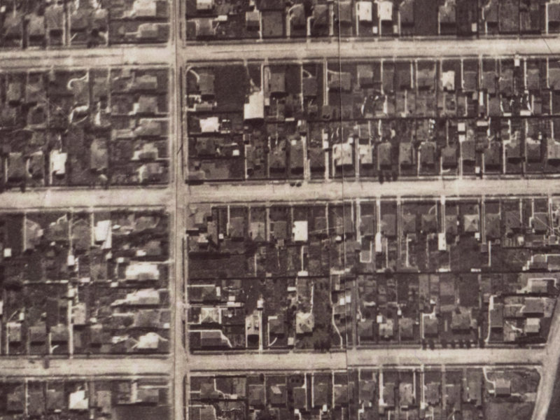 88 Malcolm Avenue from the air, 1925-1929