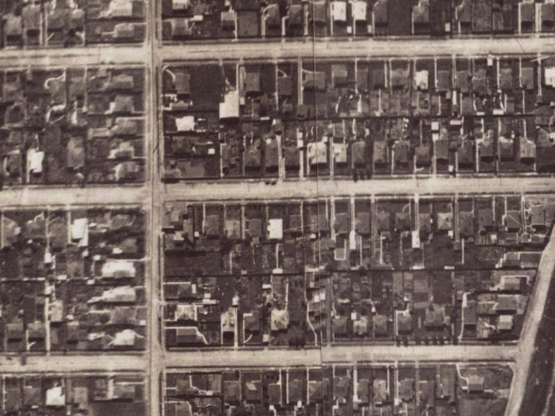 94 Malcolm Avenue from the air, 1925-1929