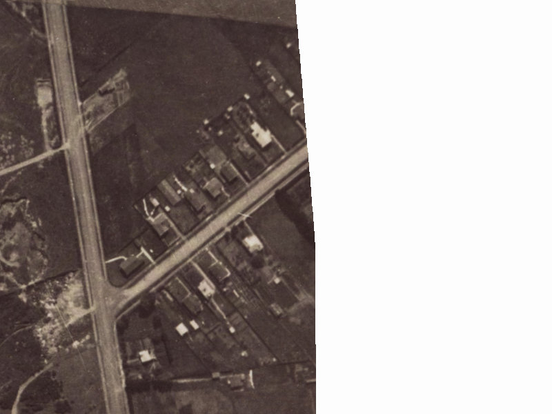 24A Conway Street from the air, 1925-1929