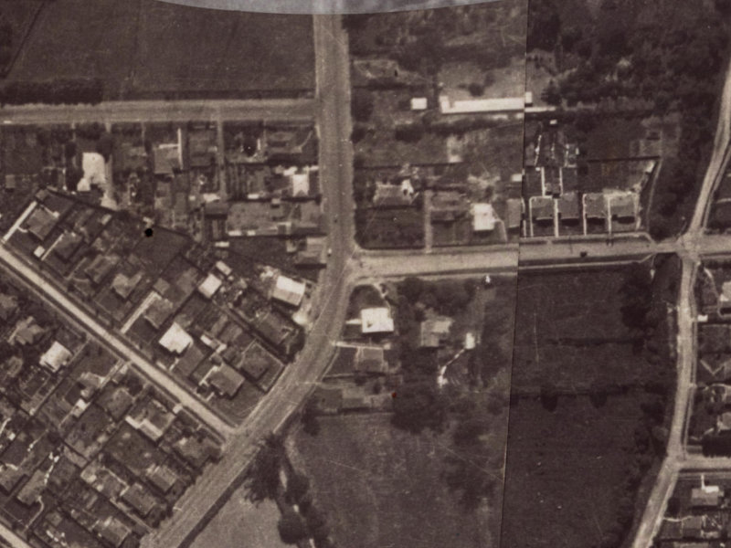 30E Malcolm Avenue from the air, 1925-1929