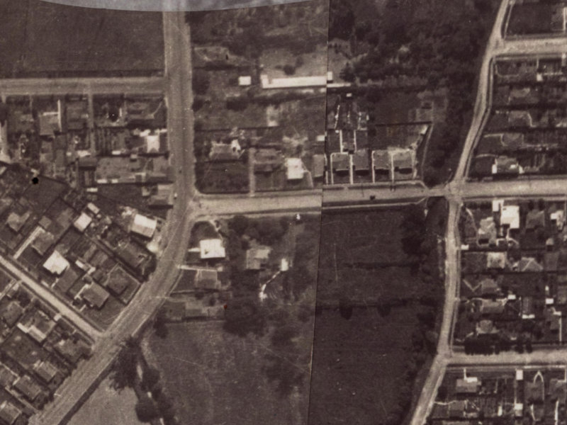 8A Malcolm Avenue from the air, 1925-1929