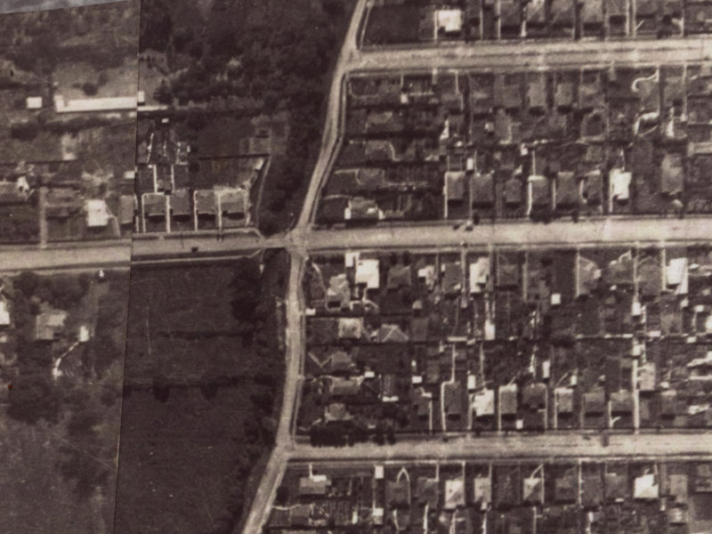 28 Malcolm Avenue from the air, 1925-1929