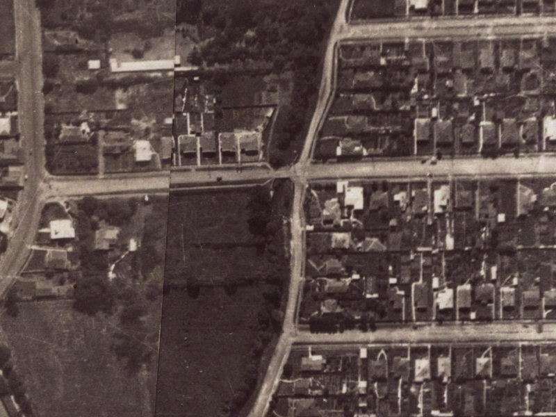 18 Malcolm Avenue from the air, 1925-1929