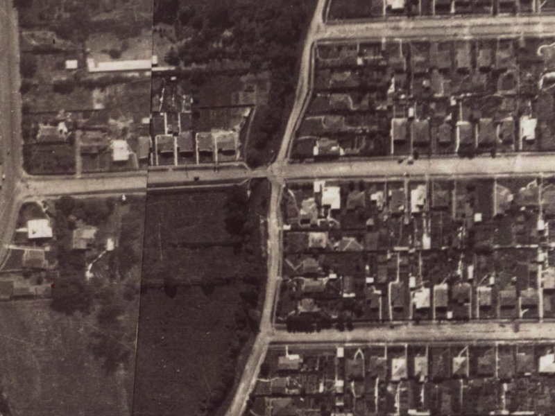 26 Malcolm Avenue from the air, 1925-1929