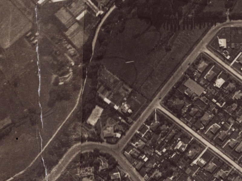 38A Thorrington Road from the air, 1925-1929