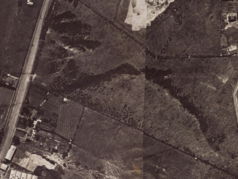 4–8 Morven Terrace from the air, 1925-1929