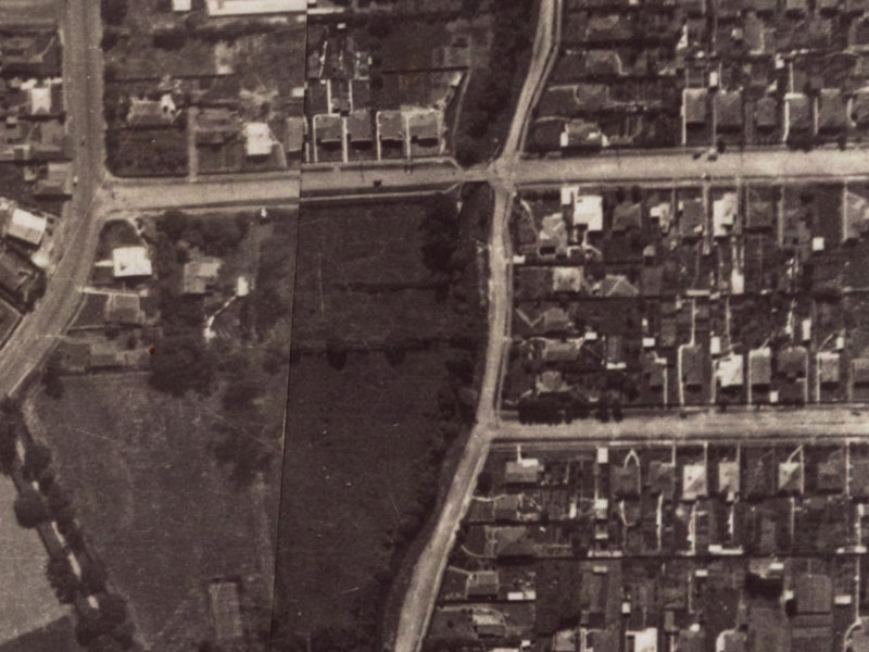 14 Malcolm Avenue from the air, 1925-1929
