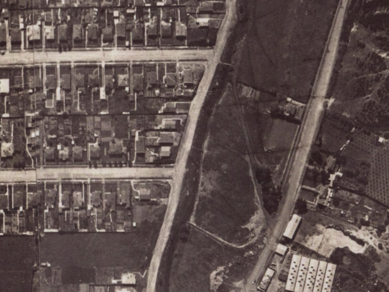 115 Eastern Terrace from the air, 1925-1929