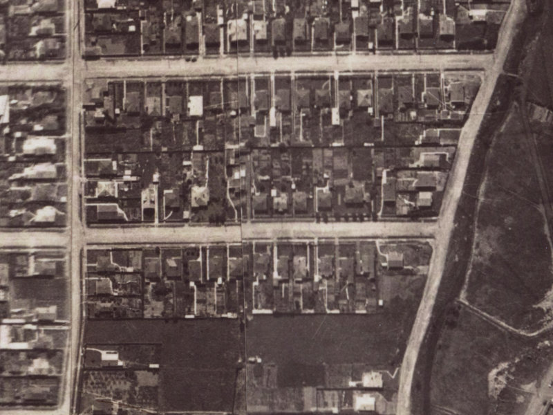 75 Corson Avenue from the air, 1925-1929