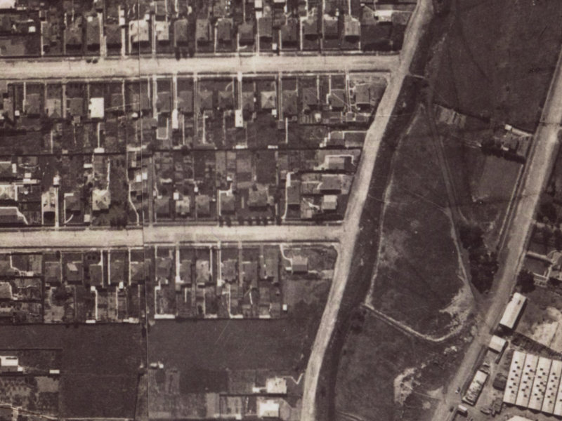 85 Corson Avenue from the air, 1925-1929