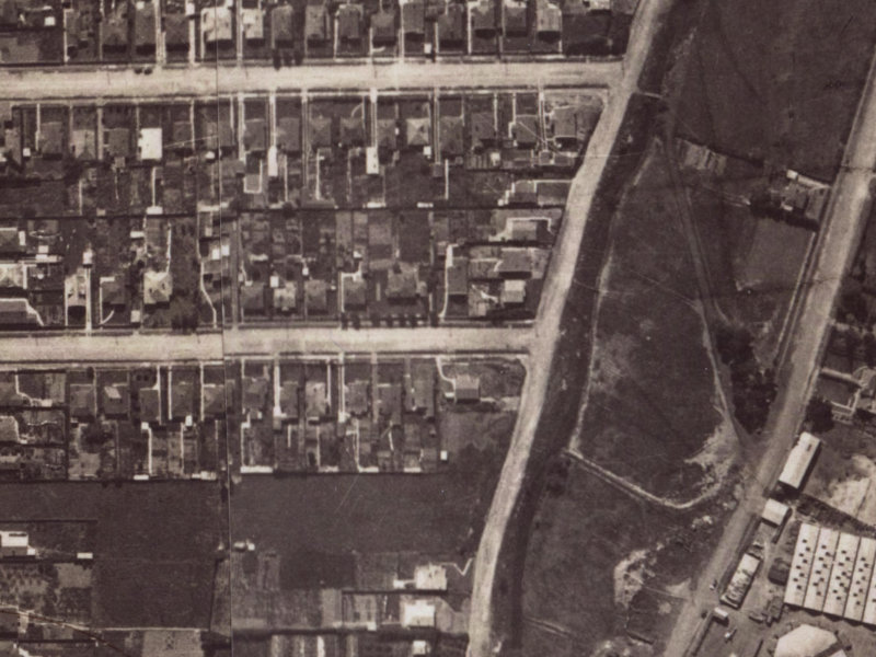 83 Corson Avenue from the air, 1925-1929