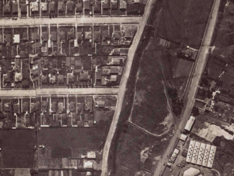 89 Corson Avenue from the air, 1925-1929