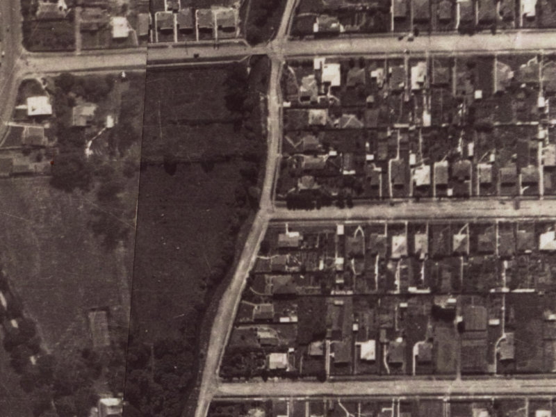 3 Corson Avenue from the air, 1925-1929