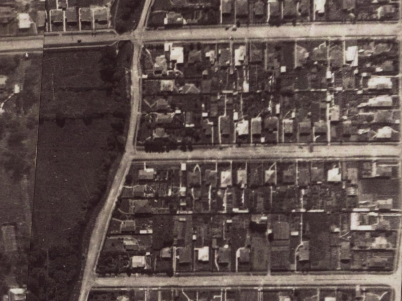 42 Corson Avenue from the air, 1925-1929