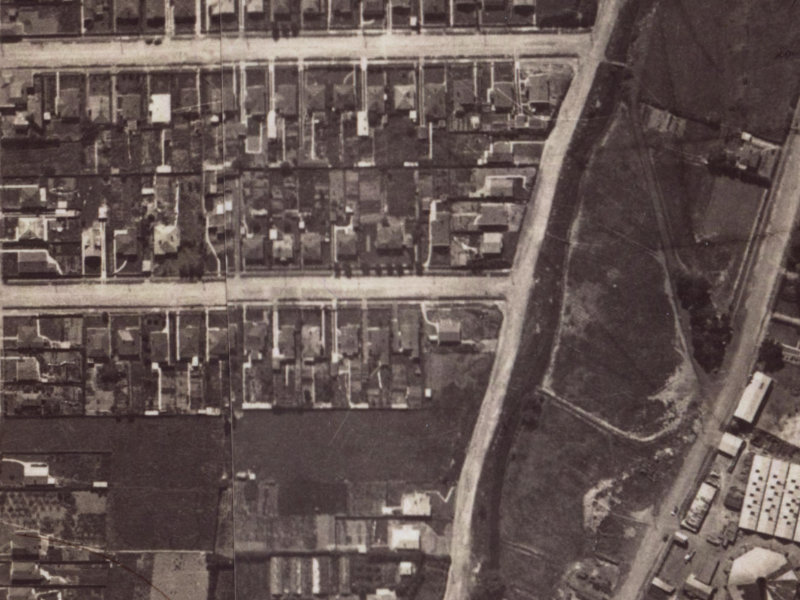 71 Corson Avenue from the air, 1925-1929
