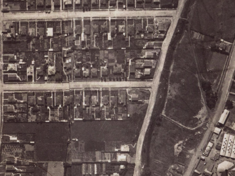 82 Corson Avenue from the air, 1925-1929