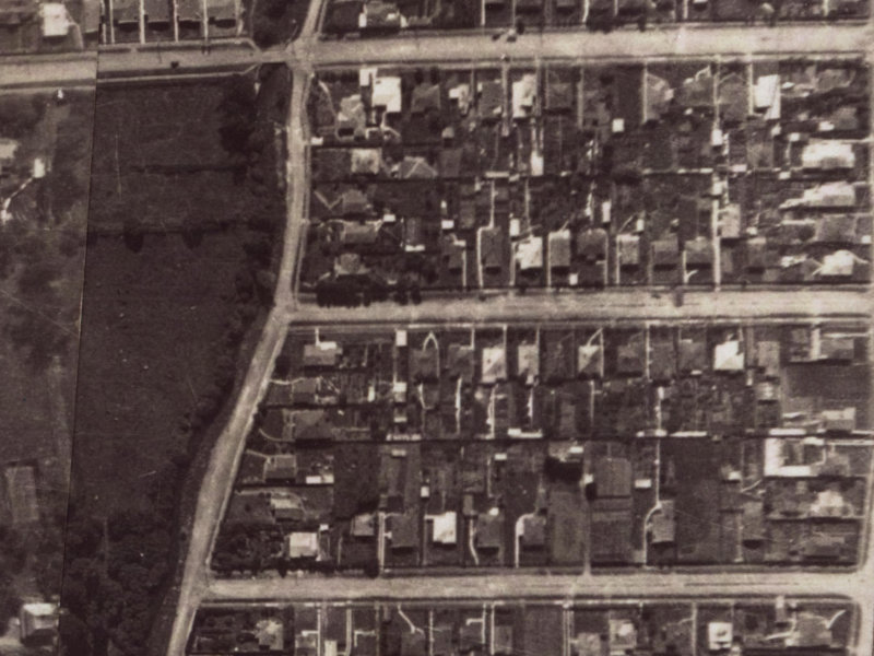 28 Corson Avenue from the air, 1925-1929