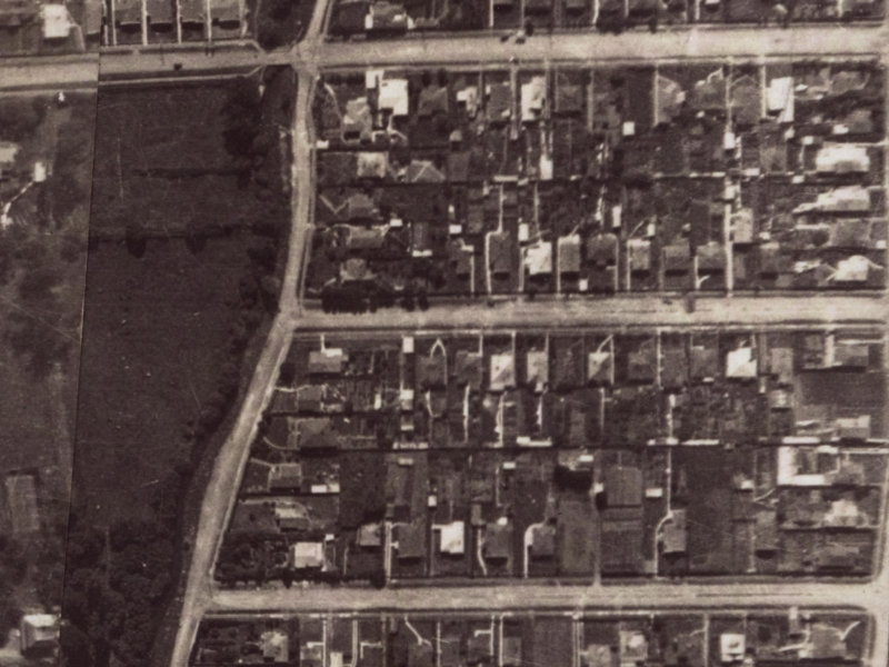49 Corson Avenue from the air, 1925-1929