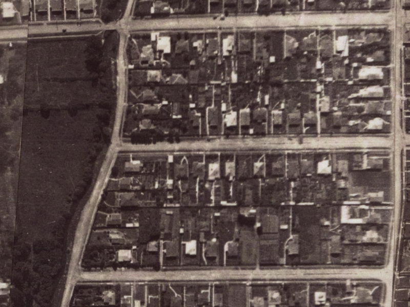 85 Birdwood Avenue from the air, 1925-1929
