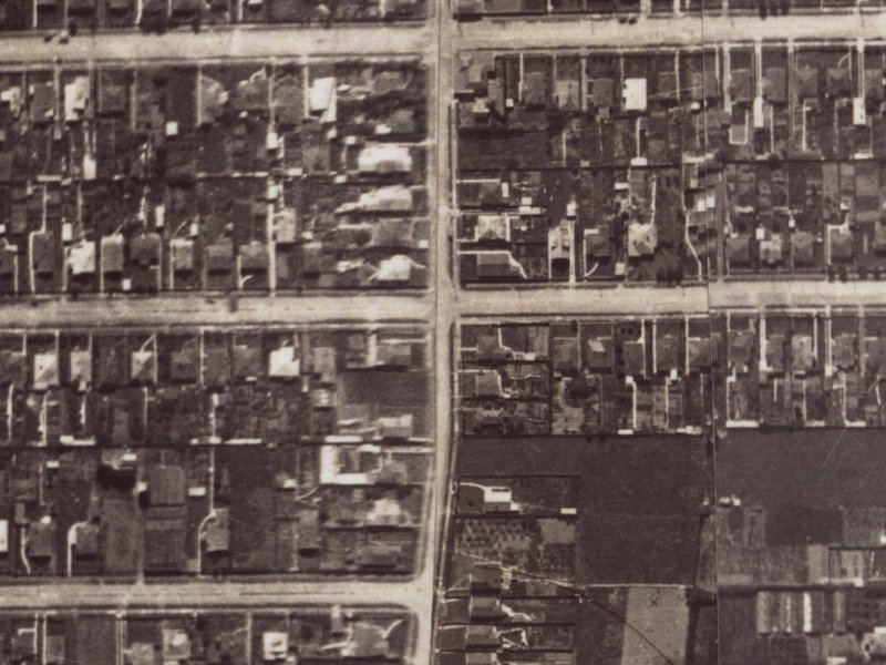 87 Birdwood Avenue from the air, 1925-1929