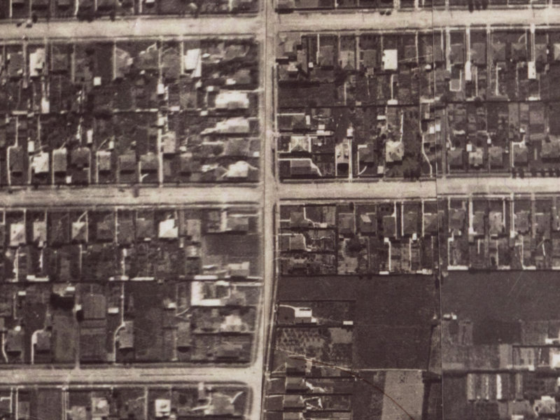 90 Birdwood Avenue from the air, 1925-1929