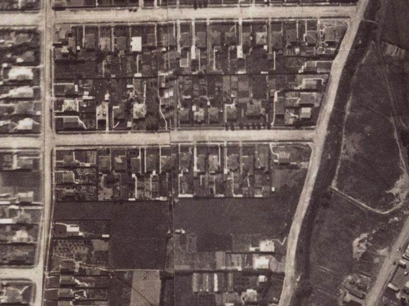 76 Corson Avenue from the air, 1925-1929