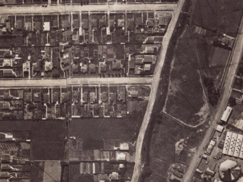 84 Corson Avenue from the air, 1925-1929
