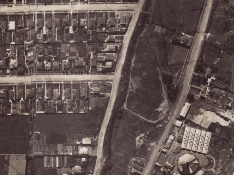 88 Corson Avenue from the air, 1925-1929
