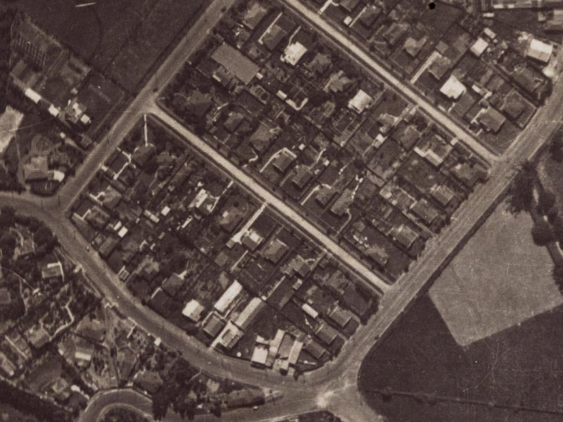 Woodbridge Road from the air, 1925-1929