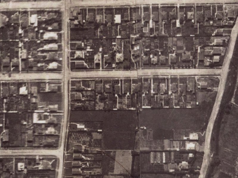 66 Corson Avenue from the air, 1925-1929