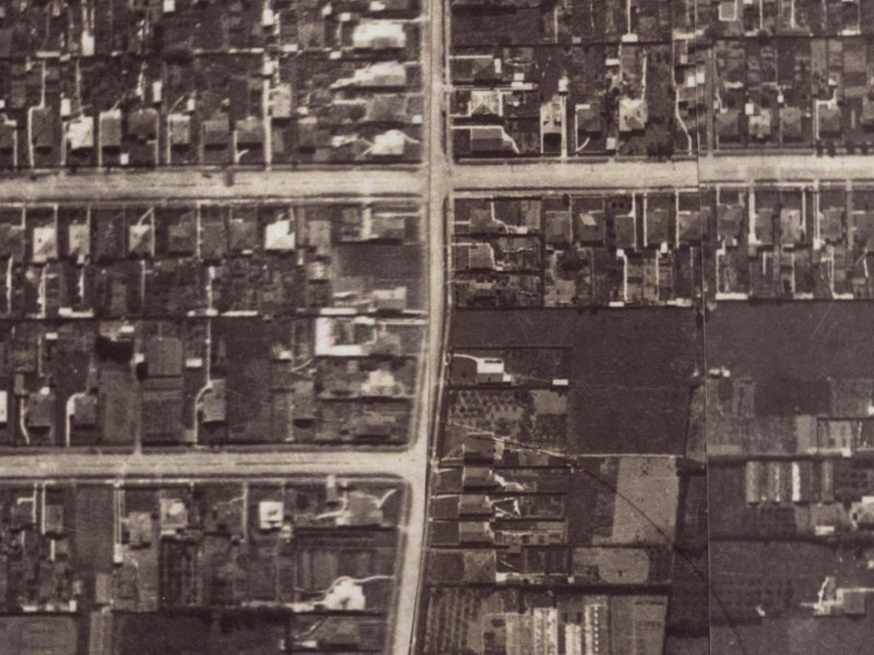 73A Birdwood Avenue from the air, 1925-1929