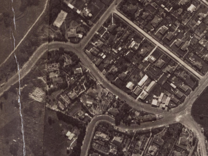 18A Cashmere Road from the air, 1925-1929