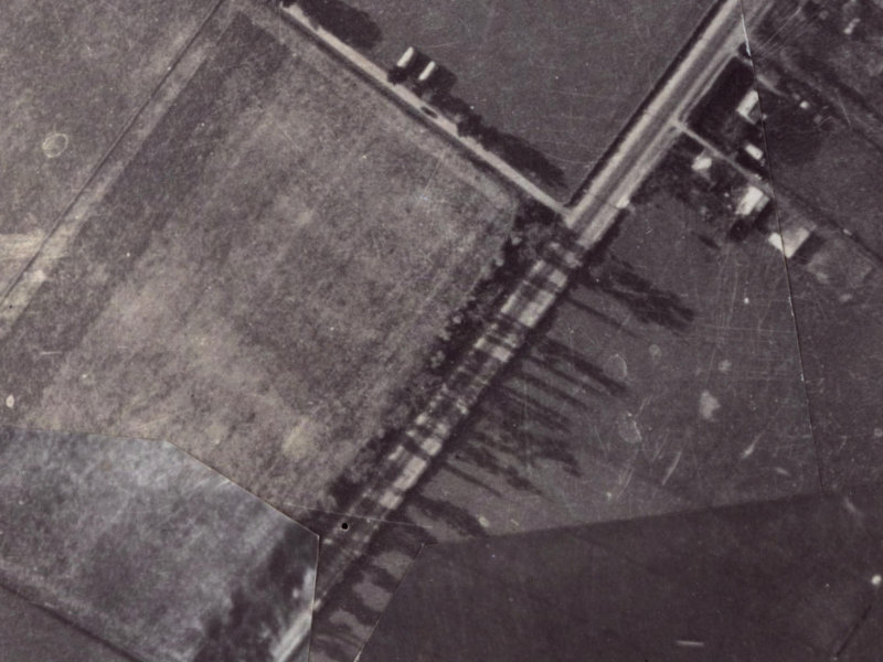 Halswell Road from the air, 1925-1929