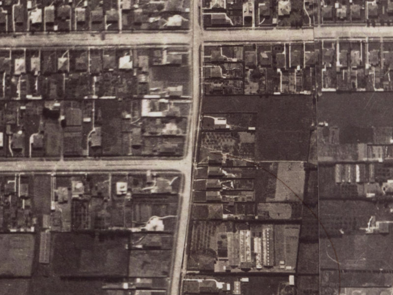70 Birdwood Avenue from the air, 1925-1929