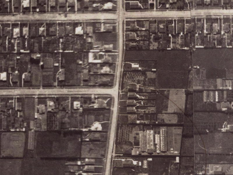 63 Birdwood Avenue from the air, 1925-1929
