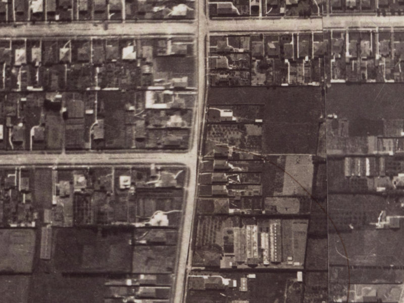 66 Birdwood Avenue from the air, 1925-1929