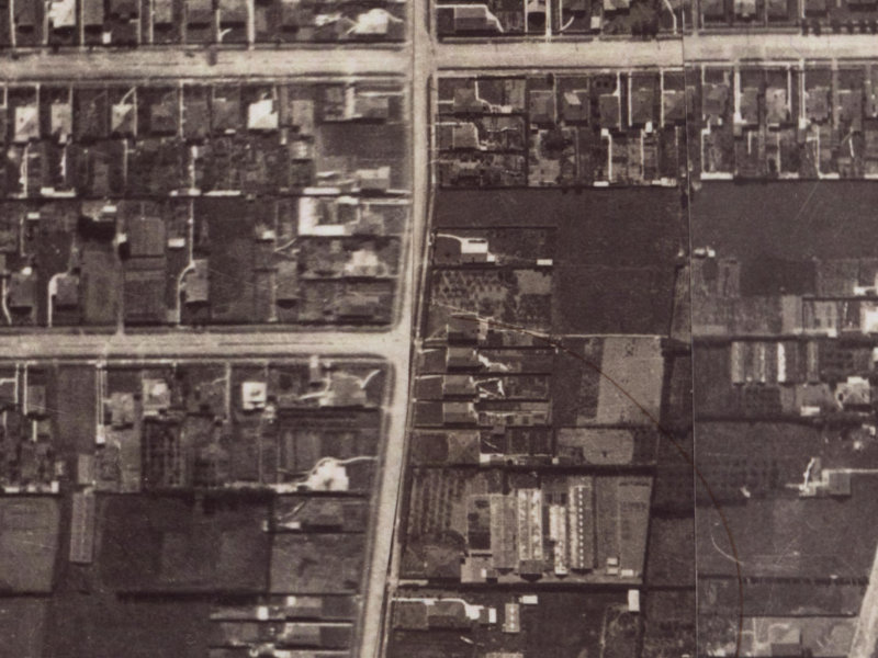 68 Birdwood Avenue from the air, 1925-1929