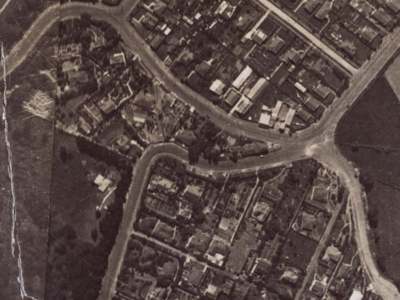 6 Dyers Pass Road from the air, 1925-1929
