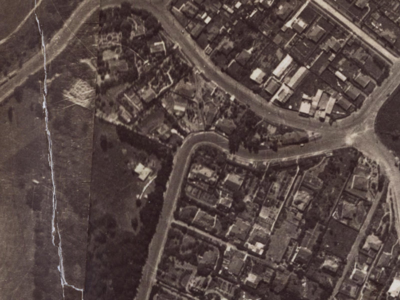 12 Dyers Pass Road from the air, 1925-1929