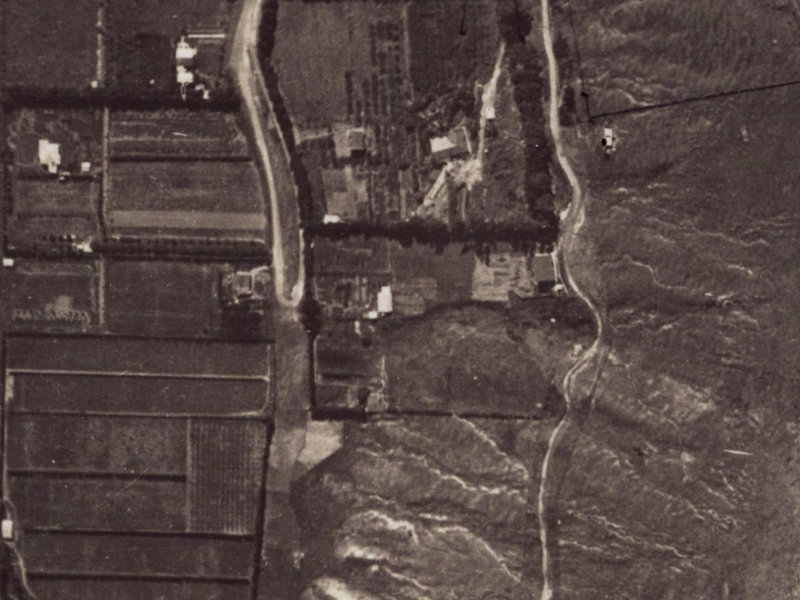 51-53 Vernon Terrace from the air, 1925-1929