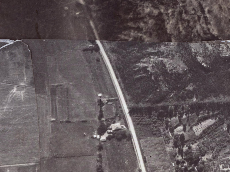 201-221 Bridle Path Road from the air, 1925-1929